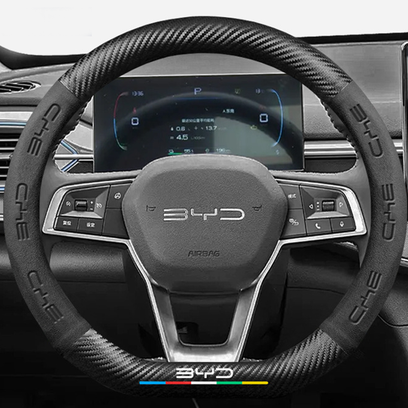 CarbonSuede™ Ultra-Slim Steering Wheel Cover — Racing-Grade Suede & Carbon Hybrid