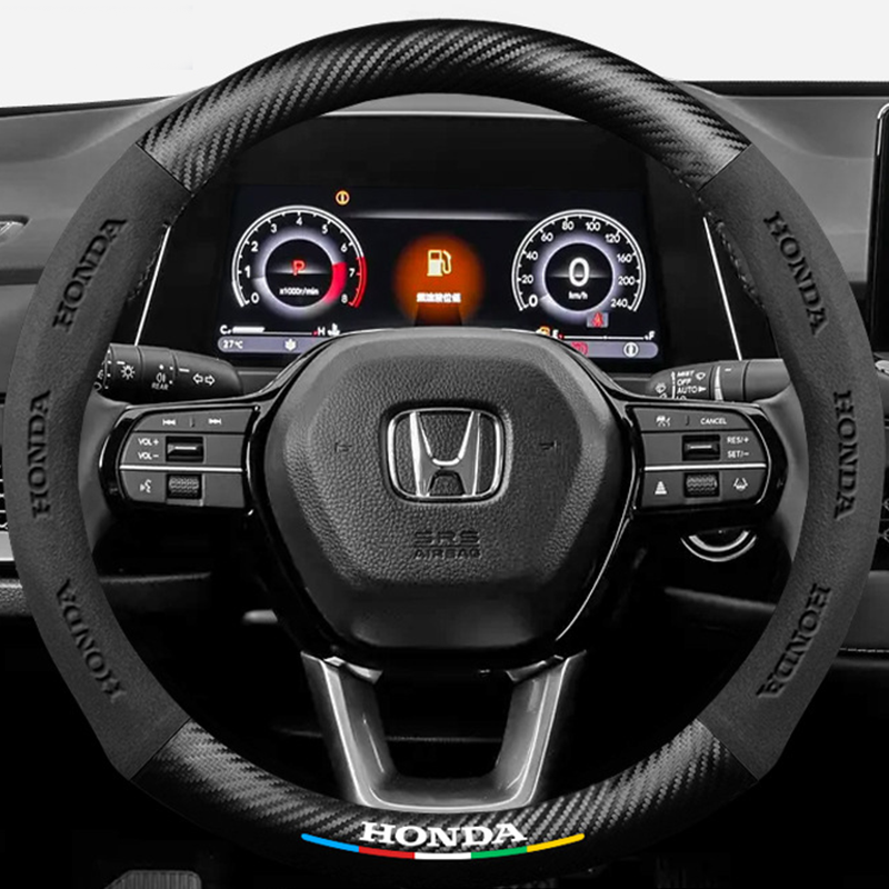 CarbonSuede™ Ultra-Slim Steering Wheel Cover — Racing-Grade Suede & Carbon Hybrid