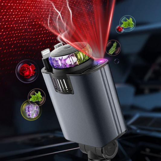 Starry Car Aroma Charger – 3-in-1 Cable, 120W Max, Stylish & Functional