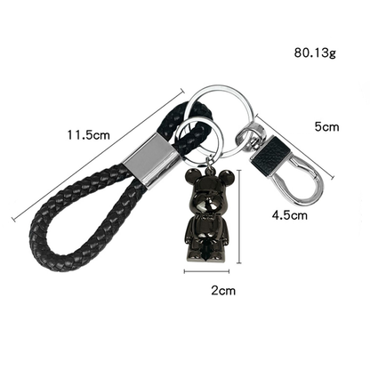 Metal Bear Car Keychain