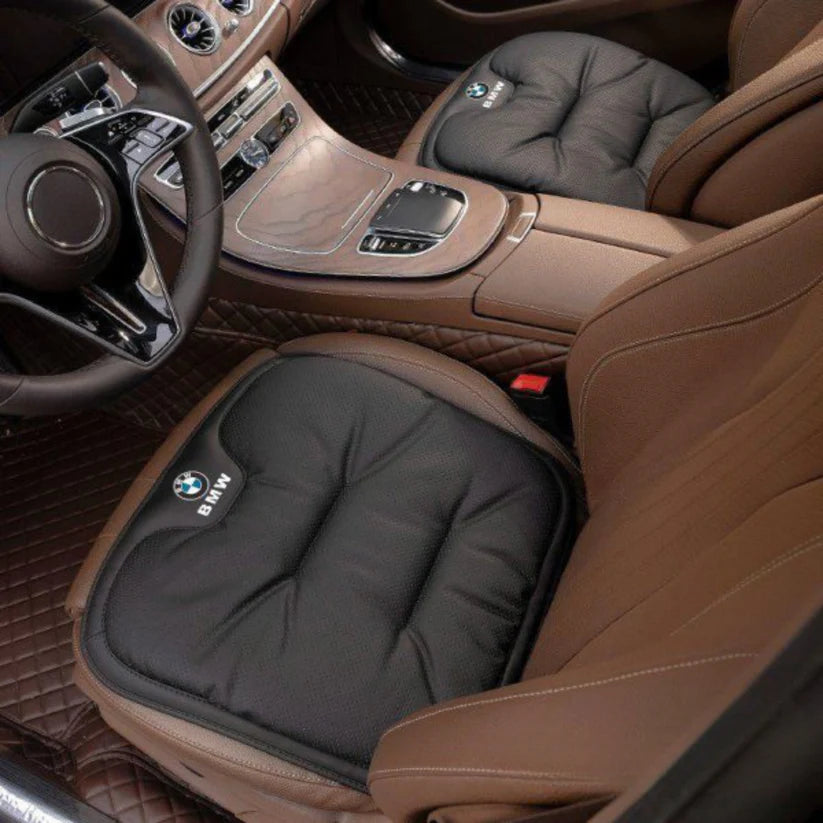 NappaGlide Luxury Car Seat Cushion — Four-Seasons Breathable Non-Slip Pad for Premium Interior Aesthetics