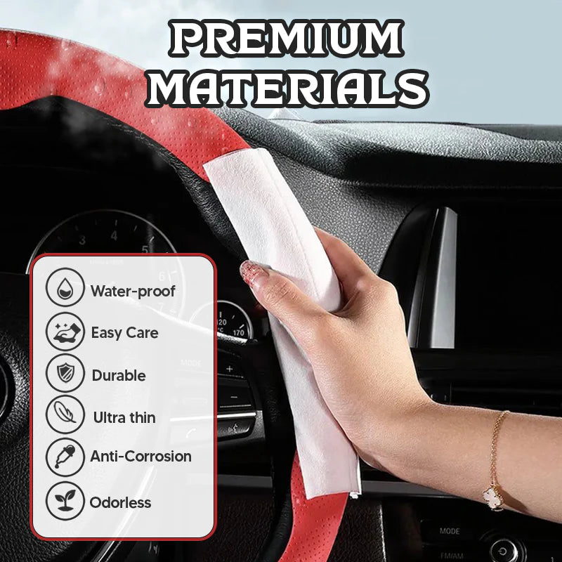CarbonDriv Ultra-Slim Segmented Steering Wheel Cover Grid