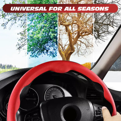 CarbonDriv Ultra-Slim Segmented Steering Wheel Cover Grid