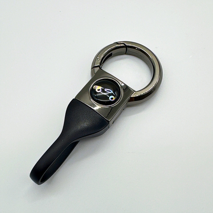 SnapLock™ Tactical Quick-Release Keychain — Screwless Metal Car Key Ring with Heavy-Duty TPU Strap