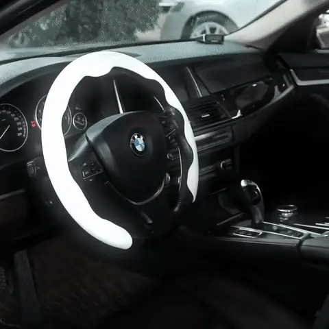 CarbonDriv Ultra-Slim Segmented Steering Wheel Cover Grid