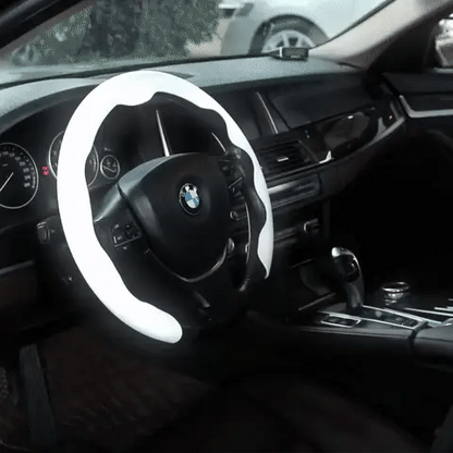 CarbonDriv Ultra-Slim Segmented Steering Wheel Cover Grid