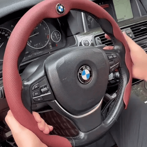 CarbonDriv Ultra-Slim Segmented Steering Wheel Cover Grid