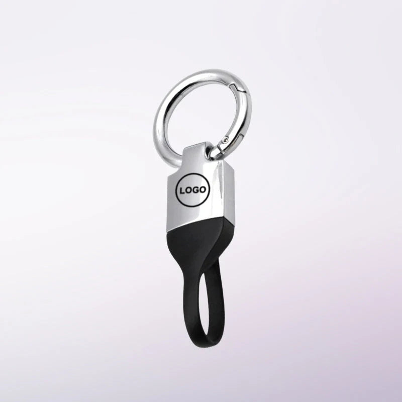 SnapLock™ Tactical Quick-Release Keychain — Screwless Metal Car Key Ring with Heavy-Duty TPU Strap