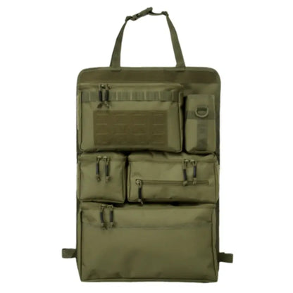 Multi-Pocket Car Seat Back Organizer Storage Bag with Tissue Holder