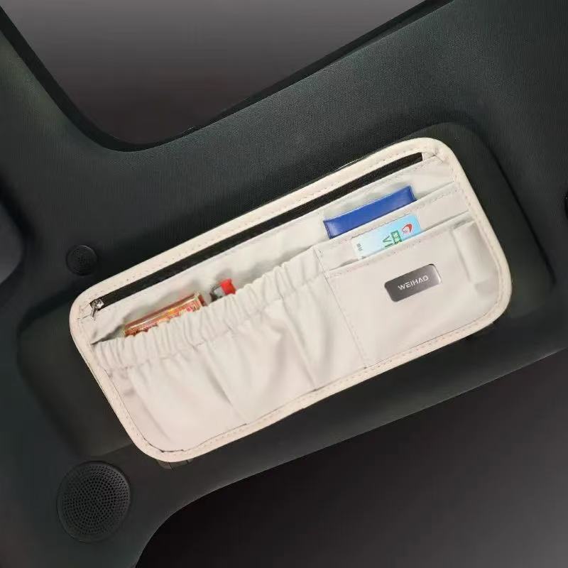 DriveSync · Multi-Functional Sun Visor Organizer
