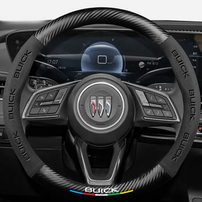 CarbonSuede™ Ultra-Slim Steering Wheel Cover — Racing-Grade Suede & Carbon Hybrid
