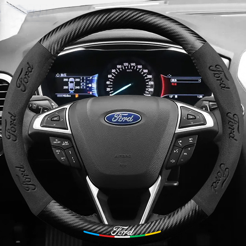 CarbonSuede™ Ultra-Slim Steering Wheel Cover — Racing-Grade Suede & Carbon Hybrid
