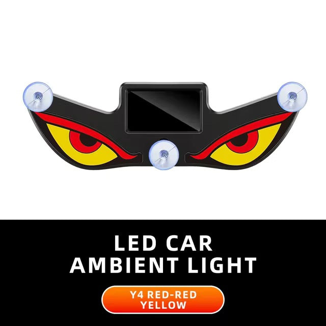 Solar Powered Devil Eyes LED Car Window Warning Light