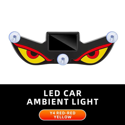 Solar Powered Devil Eyes LED Car Window Warning Light