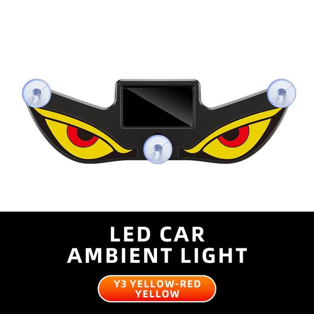 Solar Powered Devil Eyes LED Car Window Warning Light