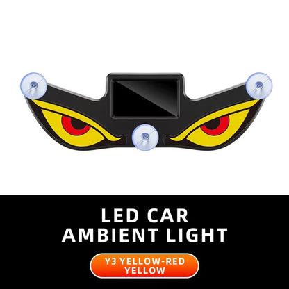 Solar Powered Devil Eyes LED Car Window Warning Light