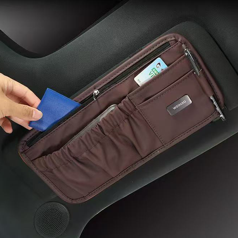 DriveSync · Multi-Functional Sun Visor Organizer