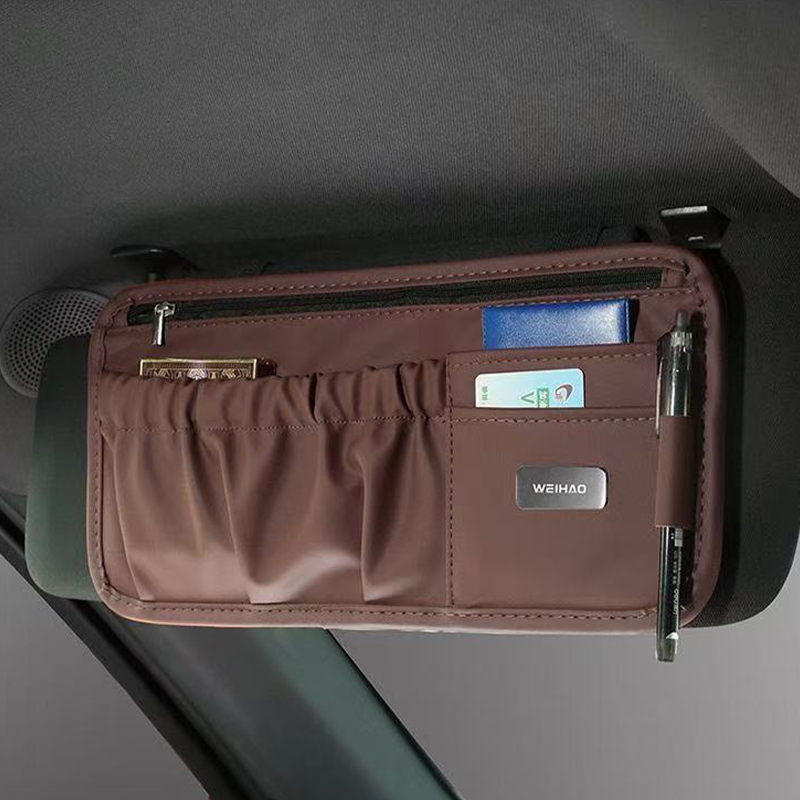 DriveSync · Multi-Functional Sun Visor Organizer