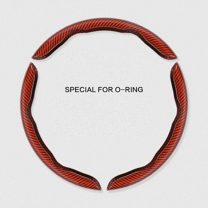 Universal Laser Carbon Fiber Pattern Steering Wheel Cover - Ultra-Thin, Non-Slip, Sweat-Resistant, Comfortable Grip