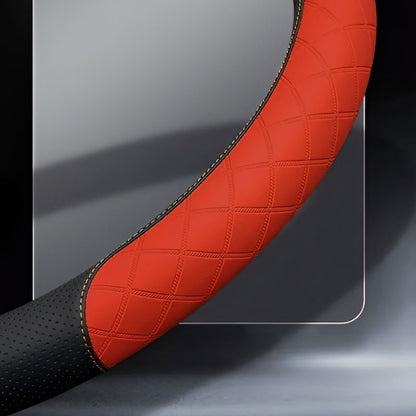 DriveCore Elite Grip Steering Wheel Cover – Sweat-Resistant Leather & Performance Boost