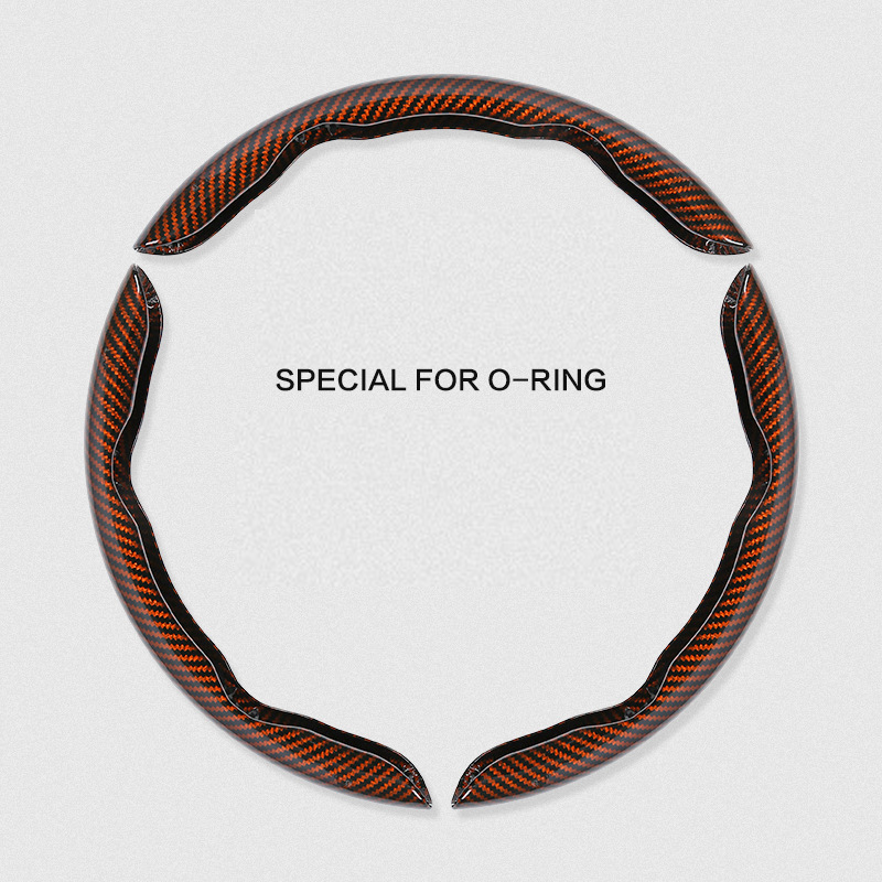 Universal Laser Carbon Fiber Pattern Steering Wheel Cover - Ultra-Thin, Non-Slip, Sweat-Resistant, Comfortable Grip