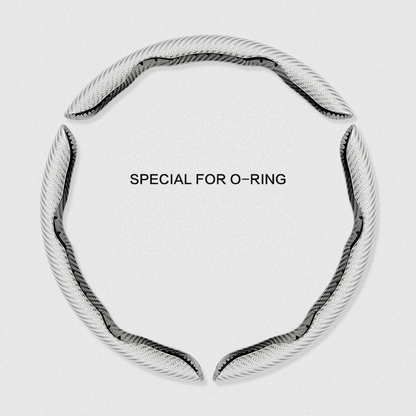 Universal Laser Carbon Fiber Pattern Steering Wheel Cover - Ultra-Thin, Non-Slip, Sweat-Resistant, Comfortable Grip