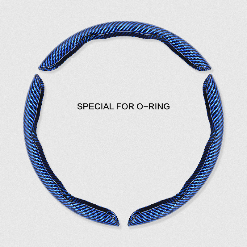 Universal Laser Carbon Fiber Pattern Steering Wheel Cover - Ultra-Thin, Non-Slip, Sweat-Resistant, Comfortable Grip