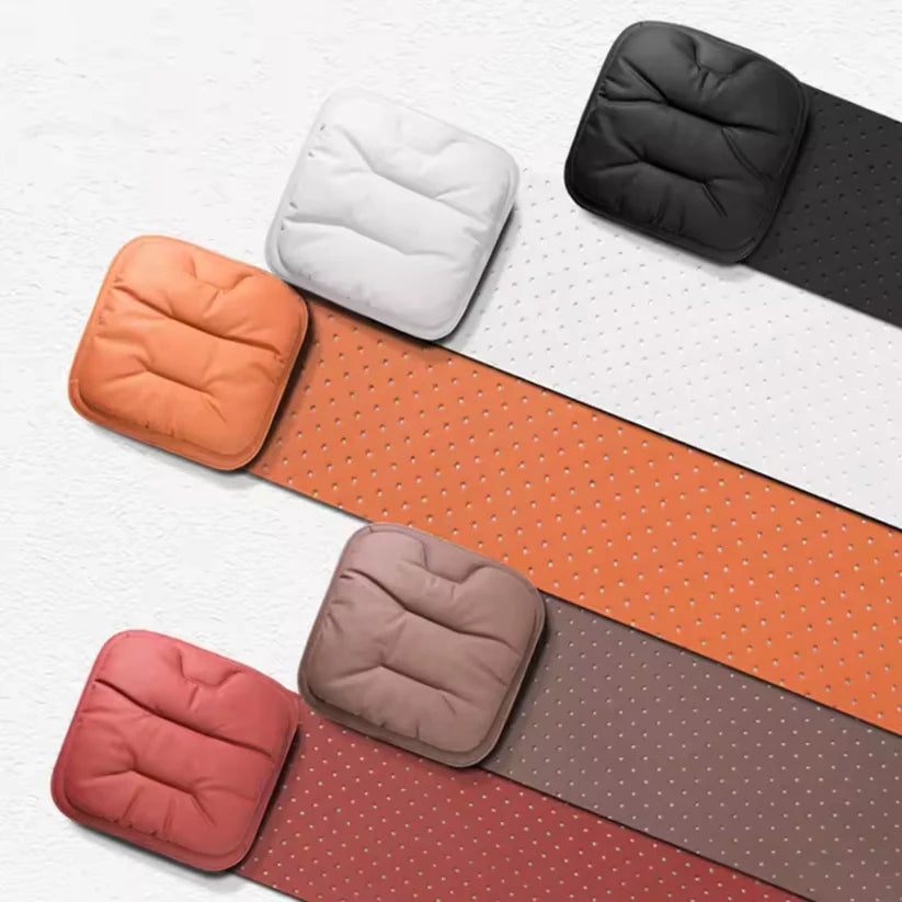 NappaGlide Luxury Car Seat Cushion — Four-Seasons Breathable Non-Slip Pad for Premium Interior Aesthetics