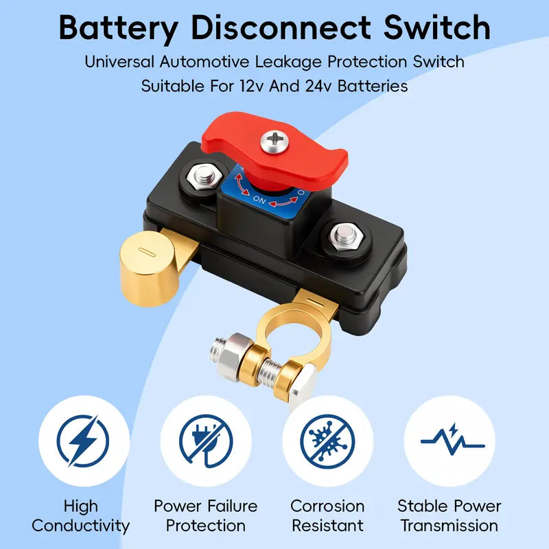 Brass Battery Cut Off Switch 12V 24V Isolator Disconnect