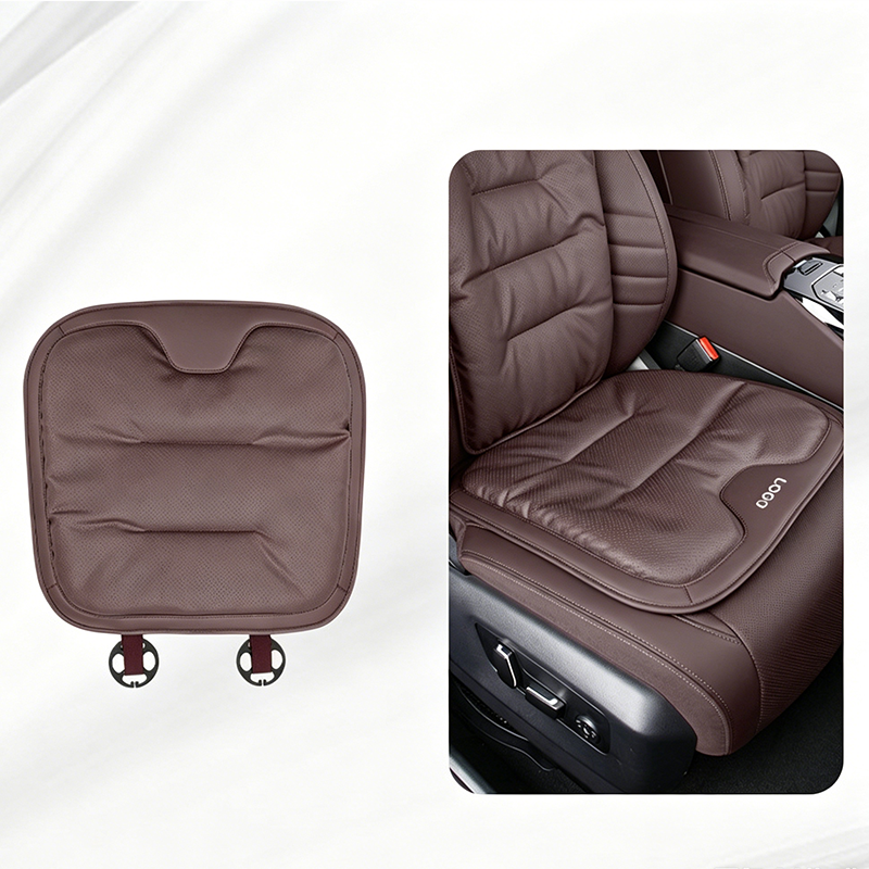 NappaGlide Luxury Car Seat Cushion — Four-Seasons Breathable Non-Slip Pad for Premium Interior Aesthetics