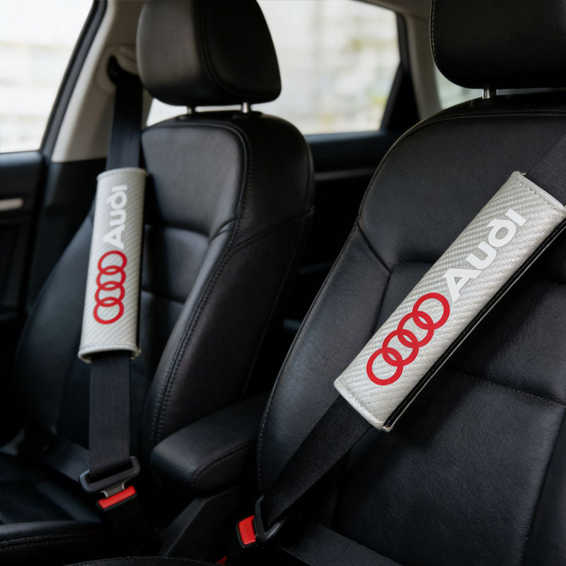CarbonEdge Seatbelt Shoulder Pad – Carbon Fiber Look & Custom Logo