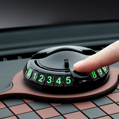 3-in-1 Car Anti-slip Mat with Phone Number Plate, Storage, and High-Quality Grip