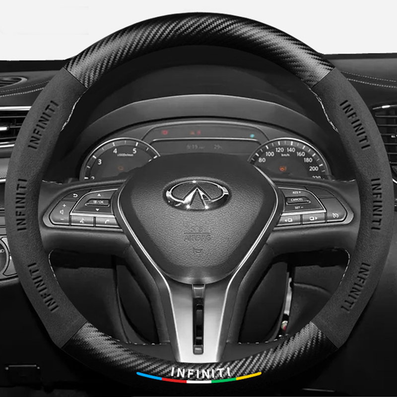CarbonSuede™ Ultra-Slim Steering Wheel Cover — Racing-Grade Suede & Carbon Hybrid