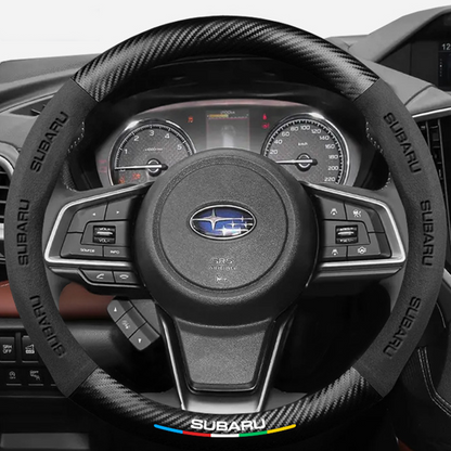 CarbonSuede™ Ultra-Slim Steering Wheel Cover — Racing-Grade Suede & Carbon Hybrid