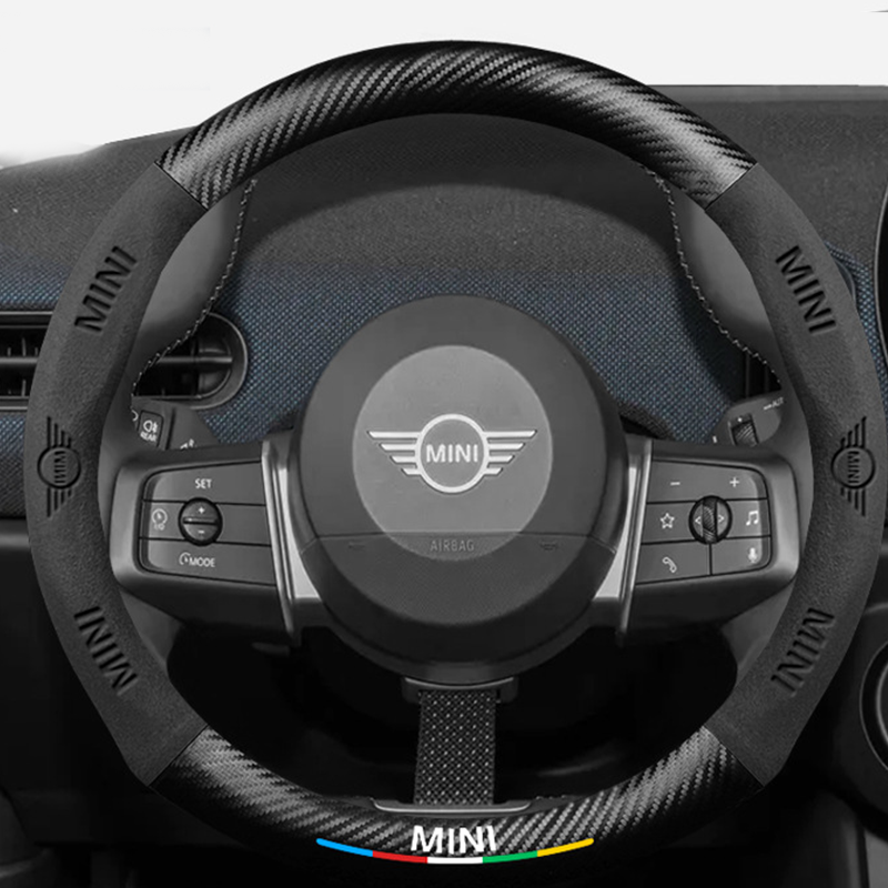 CarbonSuede™ Ultra-Slim Steering Wheel Cover — Racing-Grade Suede & Carbon Hybrid