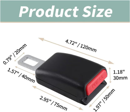 Universal Seat Belt Extender Rigid Safety Extension Clip Socket