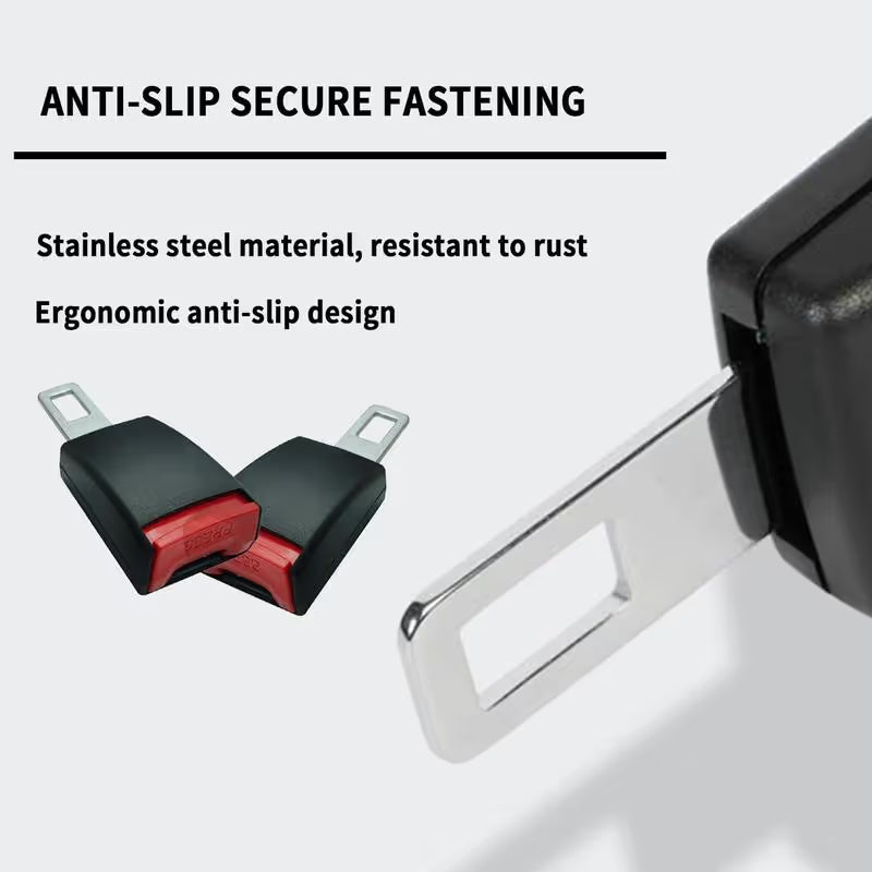 Universal Seat Belt Extender Rigid Safety Extension Clip Socket
