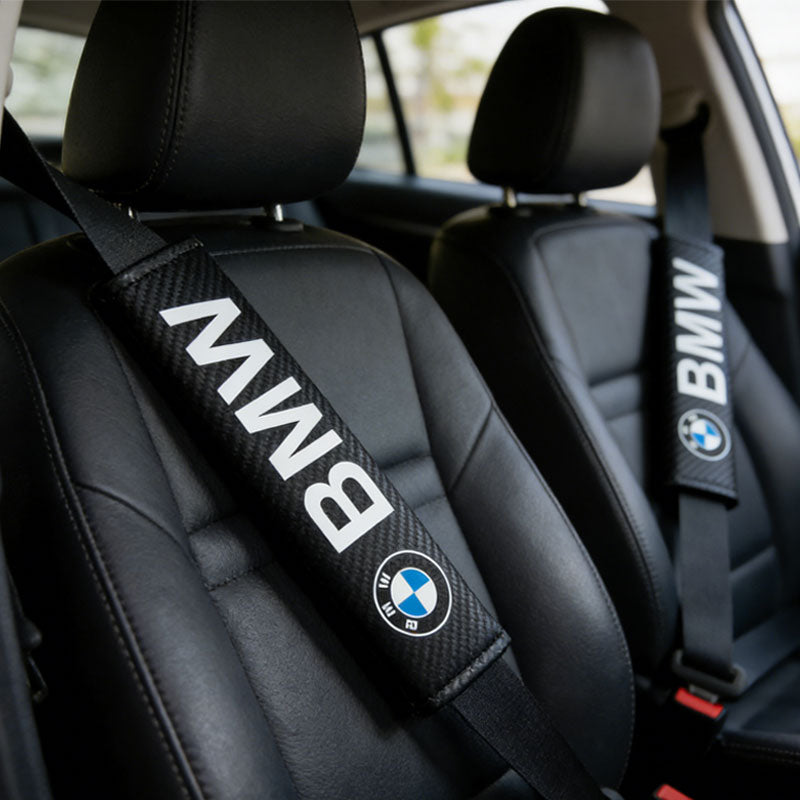CarbonEdge Seatbelt Shoulder Pad – Carbon Fiber Look & Custom Logo