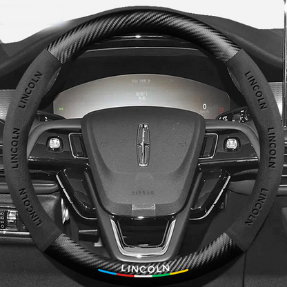 CarbonSuede™ Ultra-Slim Steering Wheel Cover — Racing-Grade Suede & Carbon Hybrid