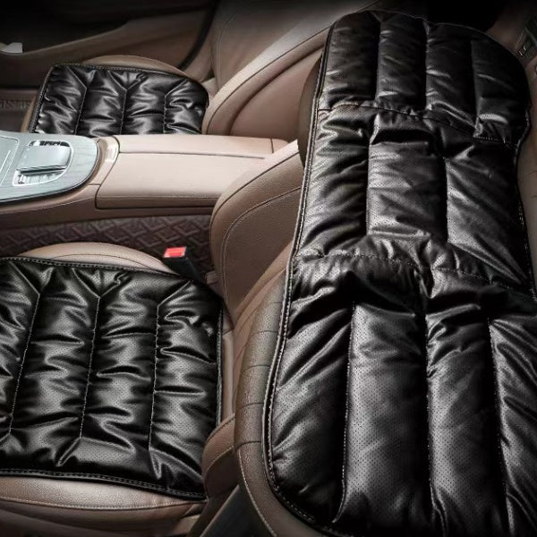 ComfortMax Leather Seat Cushion - Enhanced Breathability and Support