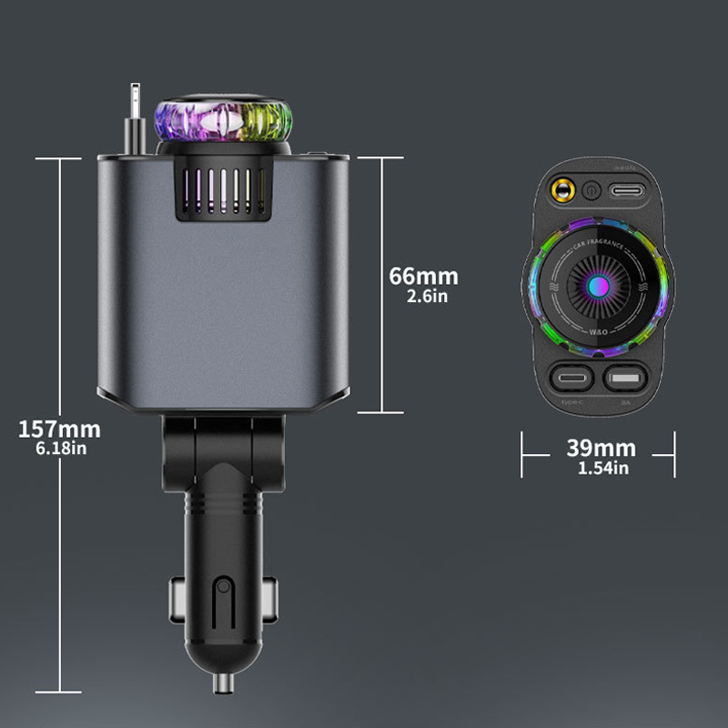Starry Car Aroma Charger – 3-in-1 Cable, 120W Max, Stylish & Functional
