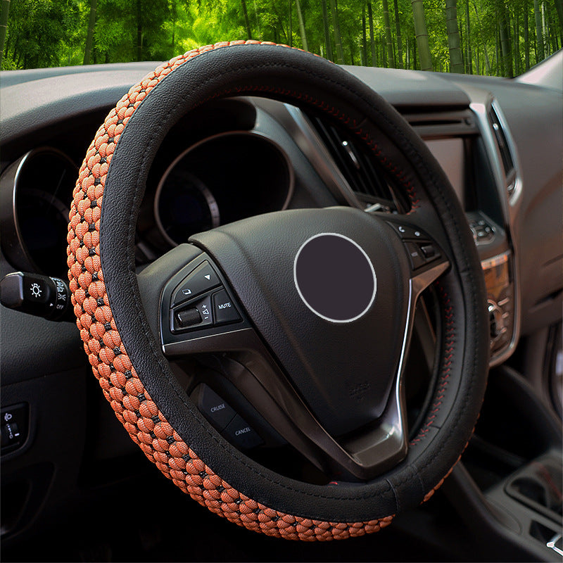 Universal Ice Silk Car Steering Wheel Cover - Slip-Resistant, Breathable, Sweat-Absorbent