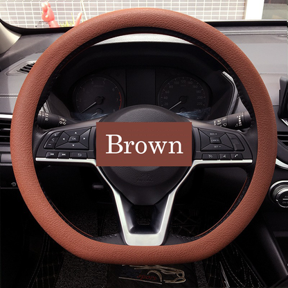 Universal Car Summer Ice-Cooling Ultra-Thin Steering Wheel Cover - Non-Slip, Sweat-Proof, Breathable, Wear-Resistant