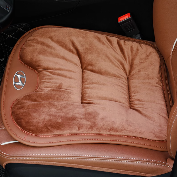 Luxury Flannel Soft Car Seat Cushion - Non-Slip, Easy-to-Clean Design