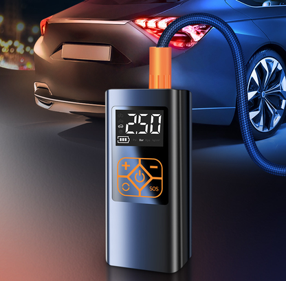 Tire Electric Inflator with Pressure Detection & Portable Power Bank