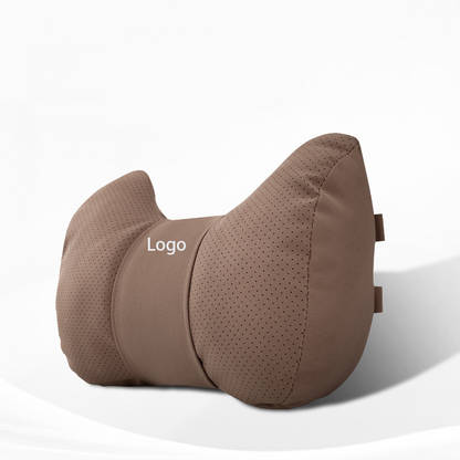 Velora Leather Car Pillow – Breathable Comfort & Custom Logo Ready