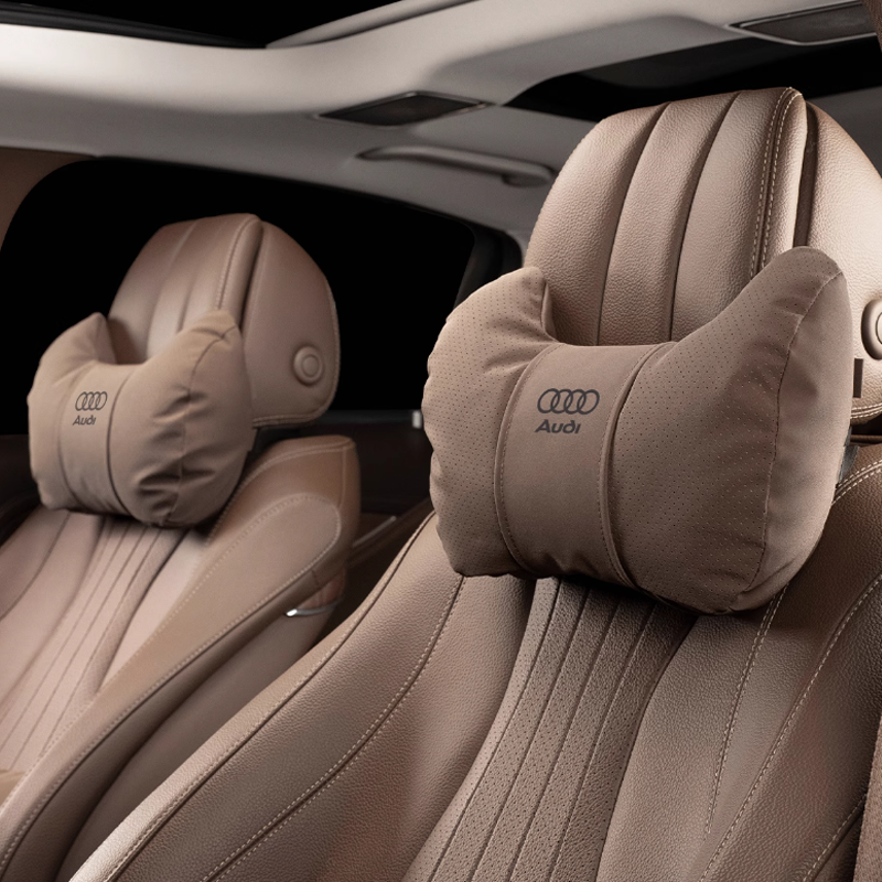 Velora Leather Car Pillow – Breathable Comfort & Custom Logo Ready