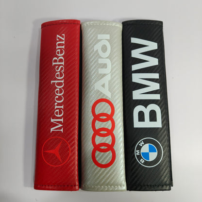 CarbonEdge Seatbelt Shoulder Pad – Carbon Fiber Look & Custom Logo
