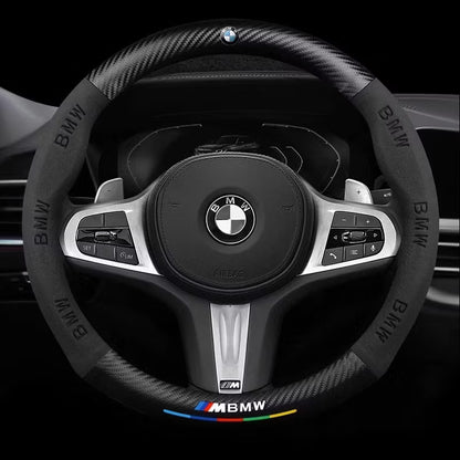 CarbonSuede™ Ultra-Slim Steering Wheel Cover — Racing-Grade Suede & Carbon Hybrid