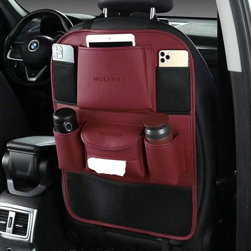 Car Seat Back Storage Bag: Hanging Organizer for Backseat, Multi-functional Shelf for Car Interior